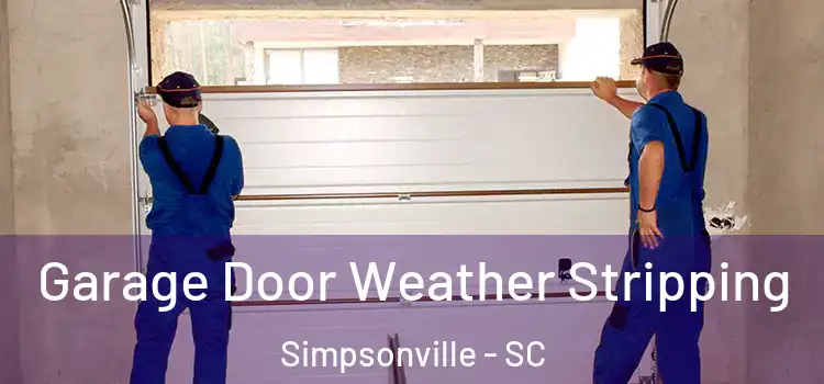  Garage Door Weather Stripping Simpsonville - SC